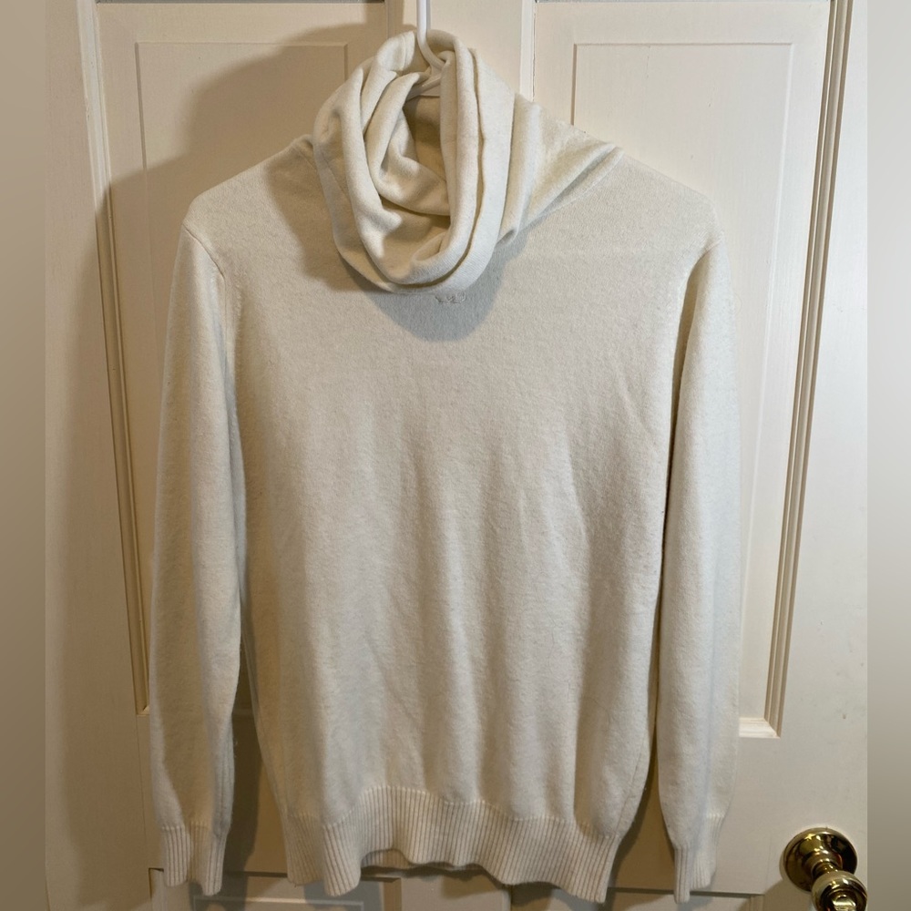 Givenchy Cream Turtleneck Sweater SIZE 40